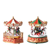 Lumineo BO Led Carousel 22cm - 2 Assorted